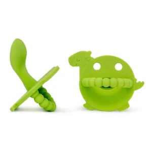 adult pacifier lil comforts green dino