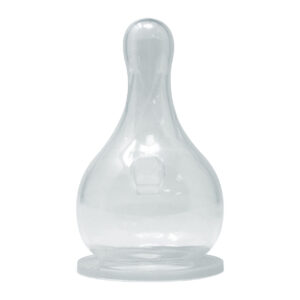 Clear XXL Standard silicone bottle teat.