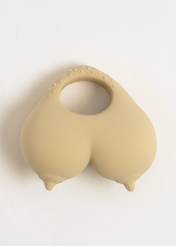 Konges Sløjd Babs natural rubber teether – Creamy White